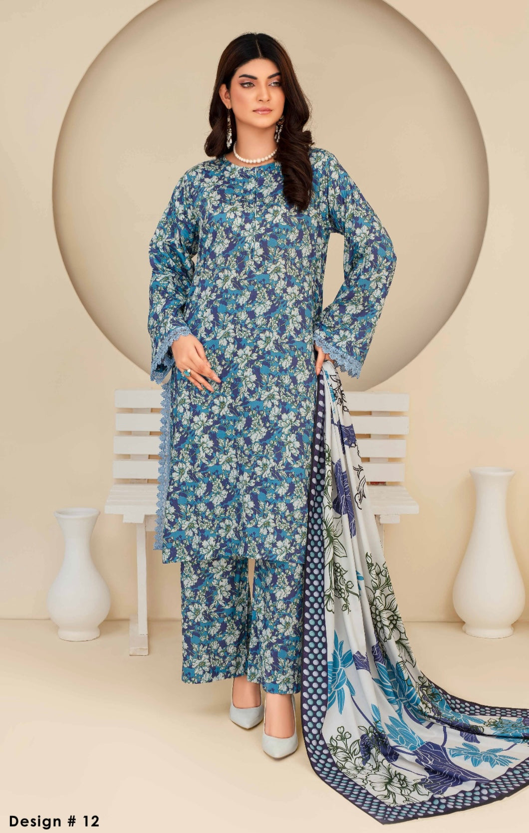 FABIHA 3-PIECE LINEN D12